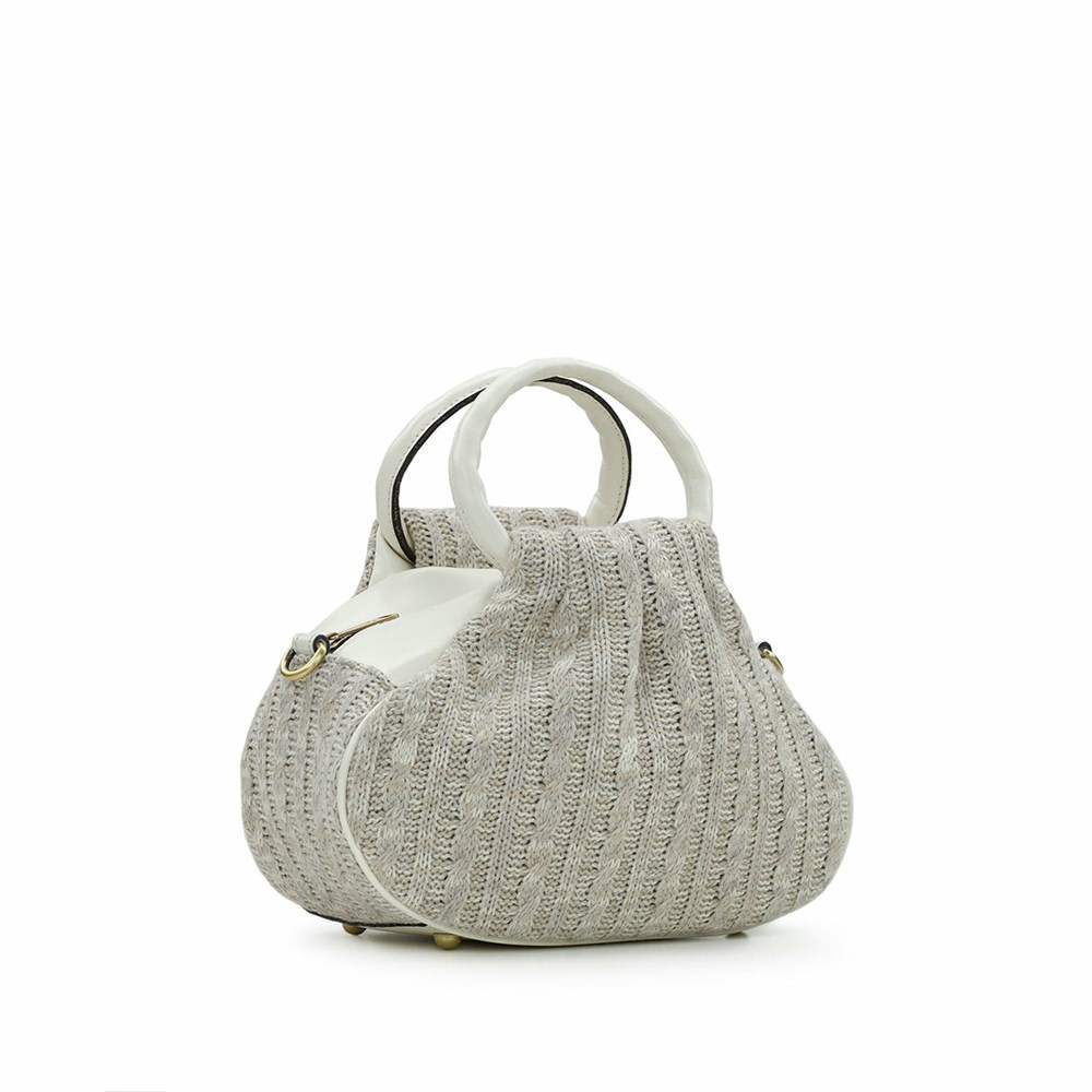 Beige Women's Patricia Nash Milburn Crossbody Bags | 95214LFED