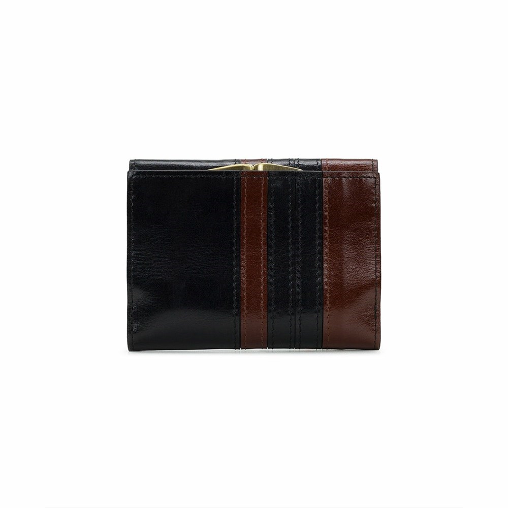 Black / Brown Women's Patricia Nash Wrenly Striped Wallets | 06734OZYP