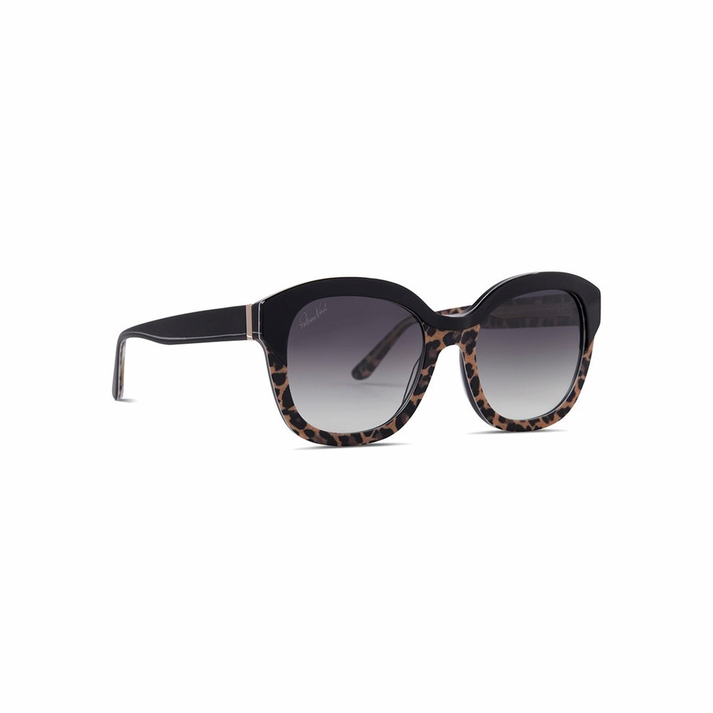 Black Leopard Women's Patricia Nash Hutton Sunglasses | 28790YVTK