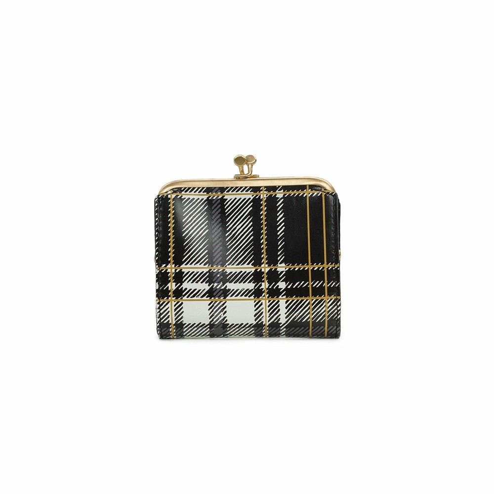 Black White Women's Patricia Nash Astor and Plaid Scarf Gift Set Wallets | 14376MTQX