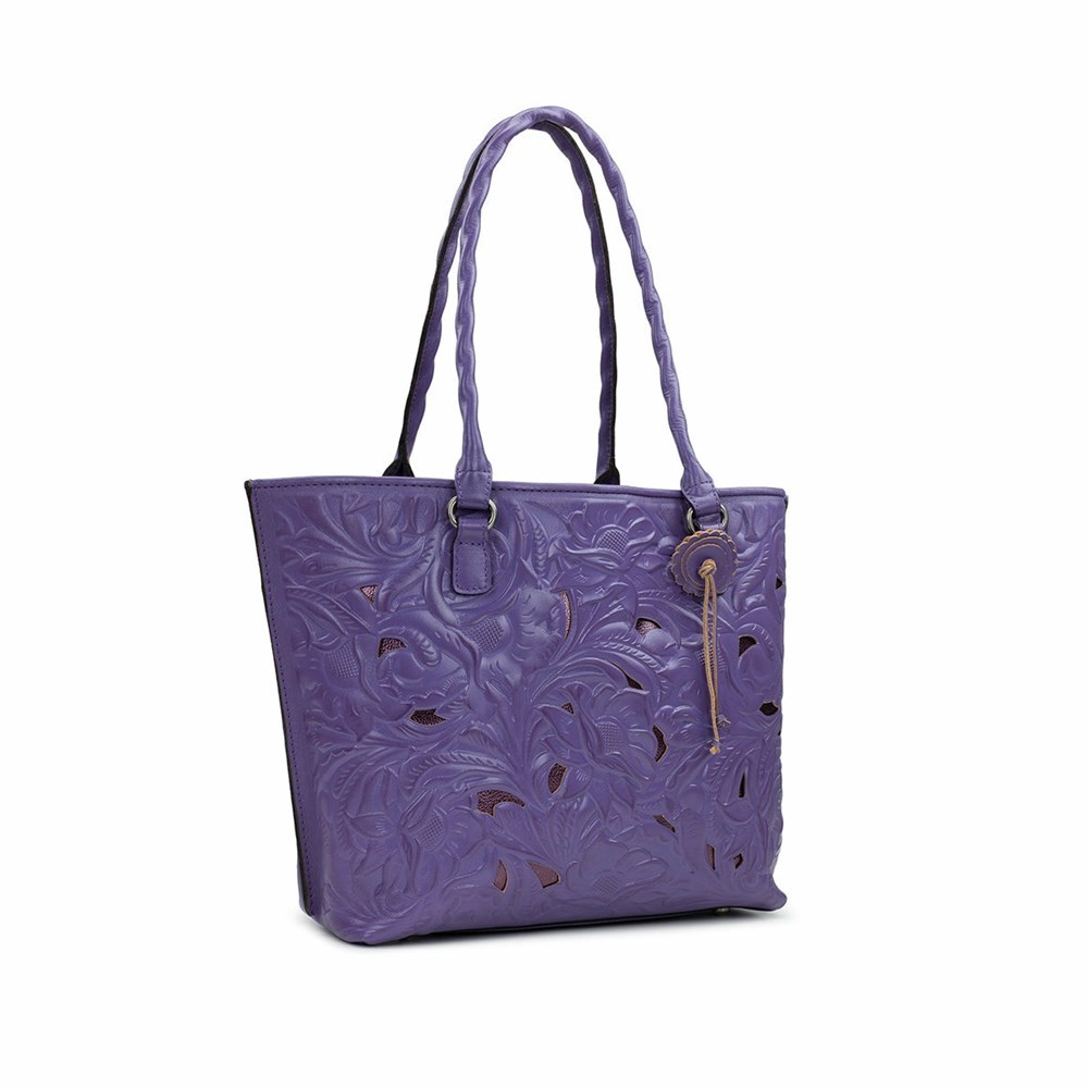 Black Women's Patricia Nash Adeline Tote Bags | 43087NKQL