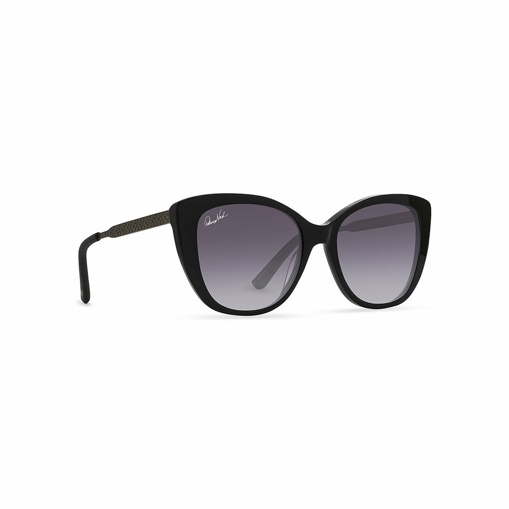 Black Women's Patricia Nash Brigitte Cateye Sunglasses | 21876NIVU