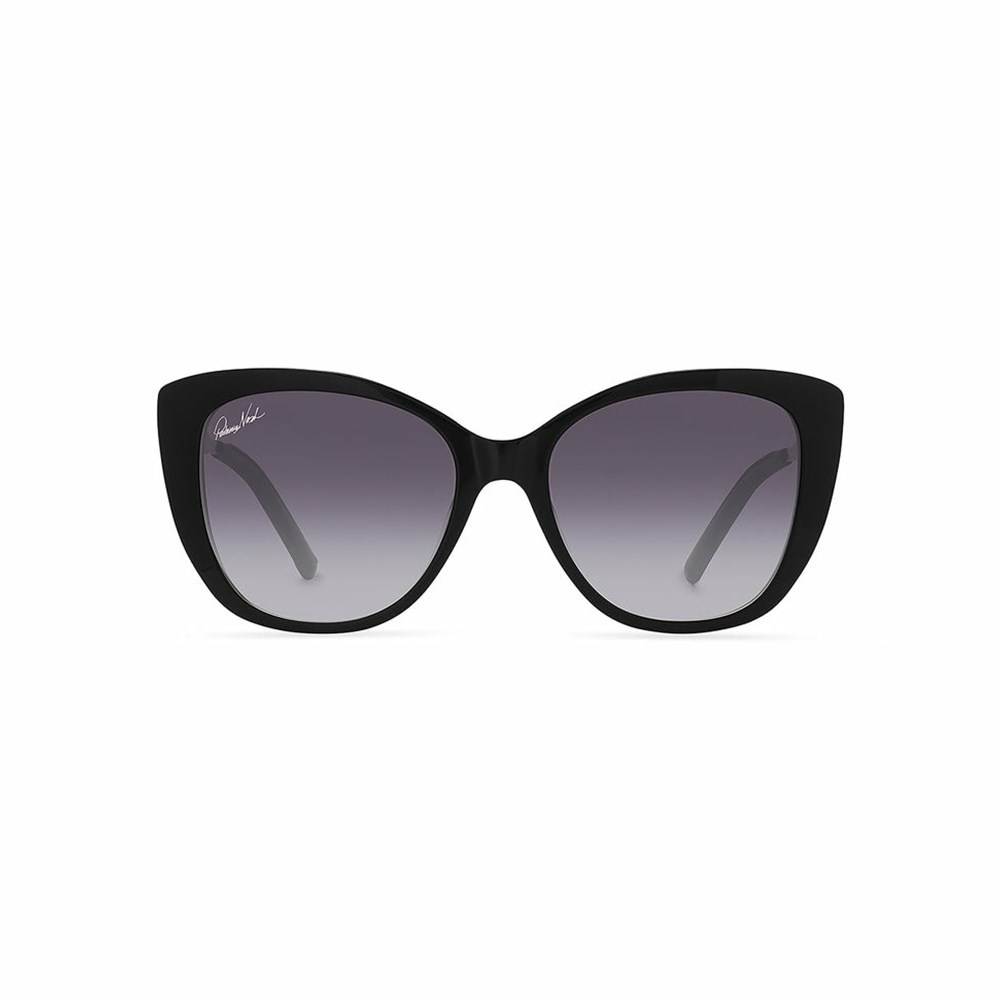 Black Women\'s Patricia Nash Brigitte Cateye Sunglasses | 21876NIVU