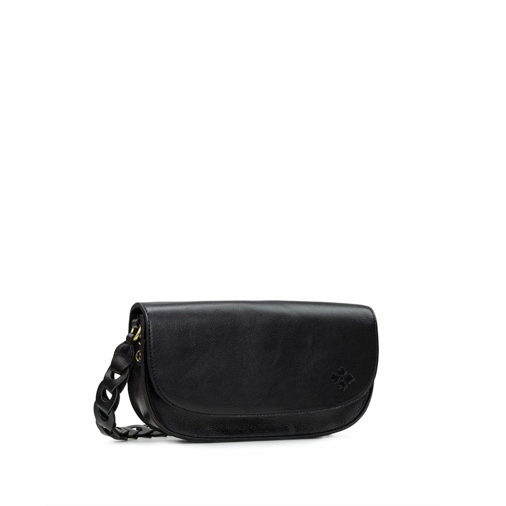 Black Women's Patricia Nash Chelsey Chainlink Crossbody Bags | 79120LNIW