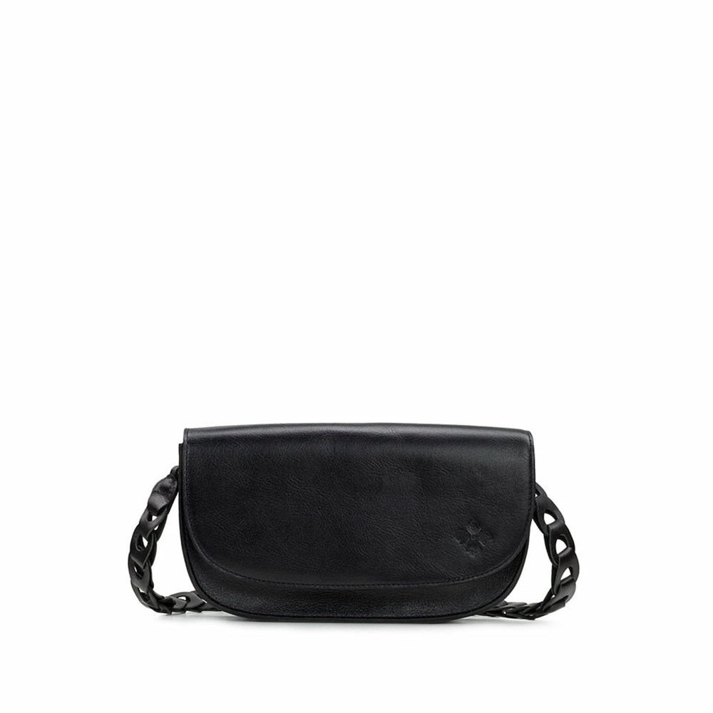 Black Women\'s Patricia Nash Chelsey Chainlink Crossbody Bags | 79120LNIW