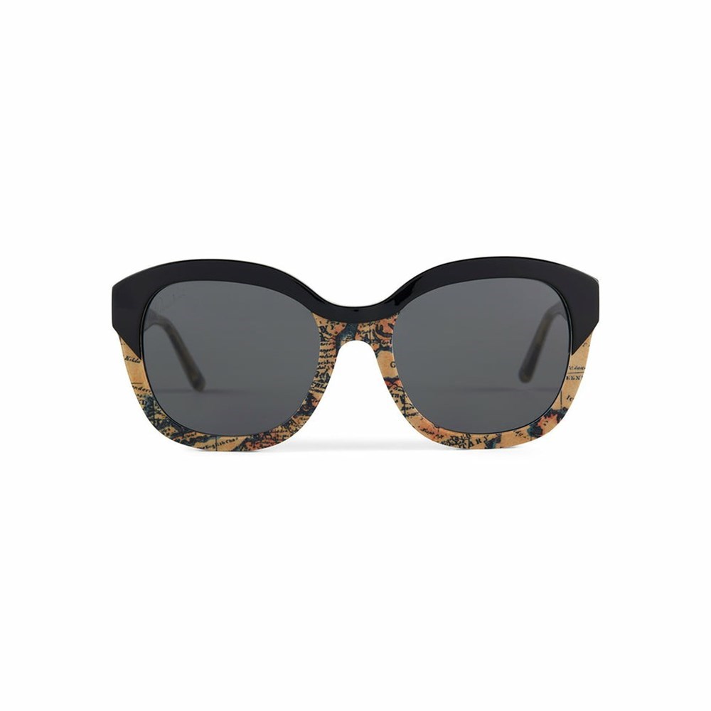 Black Women\'s Patricia Nash Hutton Sunglasses | 67245JGXF