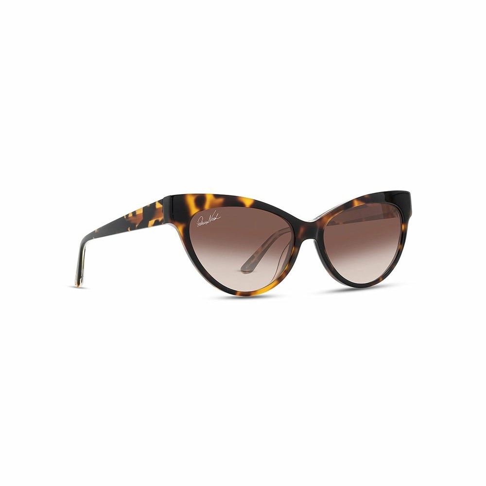 Black Women's Patricia Nash Kelly Vintage Cateye Sunglasses | 74560BPLW