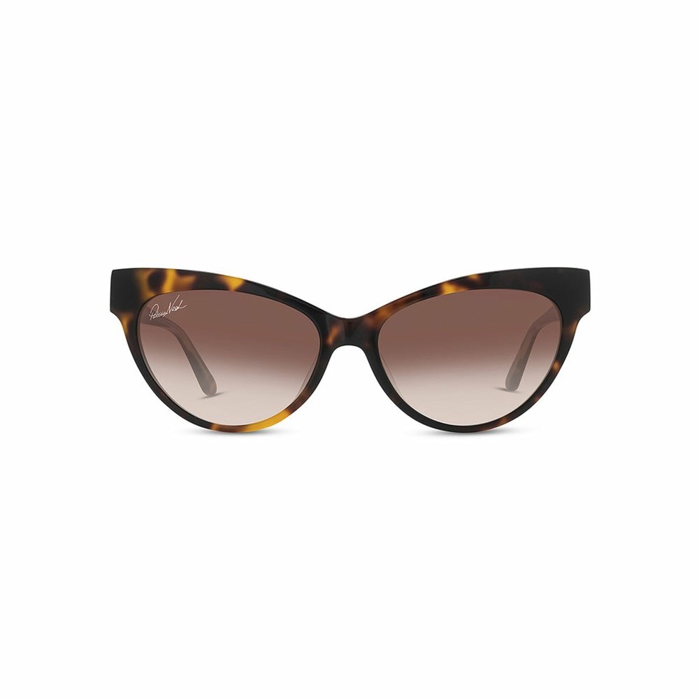 Black Women\'s Patricia Nash Kelly Vintage Cateye Sunglasses | 74560BPLW