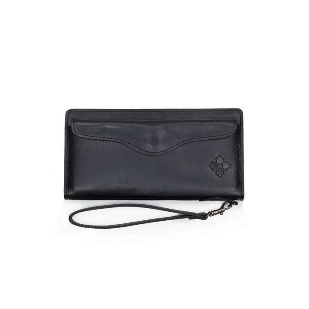 Black Women\'s Patricia Nash Valentia Snap Wallets | 06581OGIM