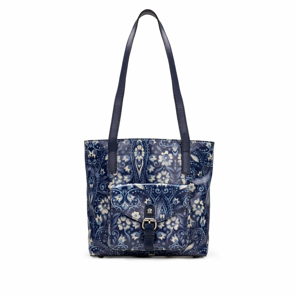 Blue Women\'s Patricia Nash Banbury Tote Bags | 54321GMQV