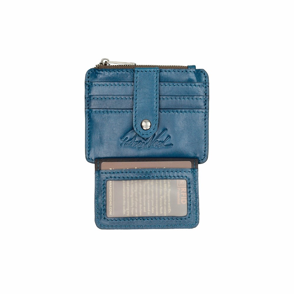 Blue Women's Patricia Nash Cassis ID Wallets | 80371NFLH