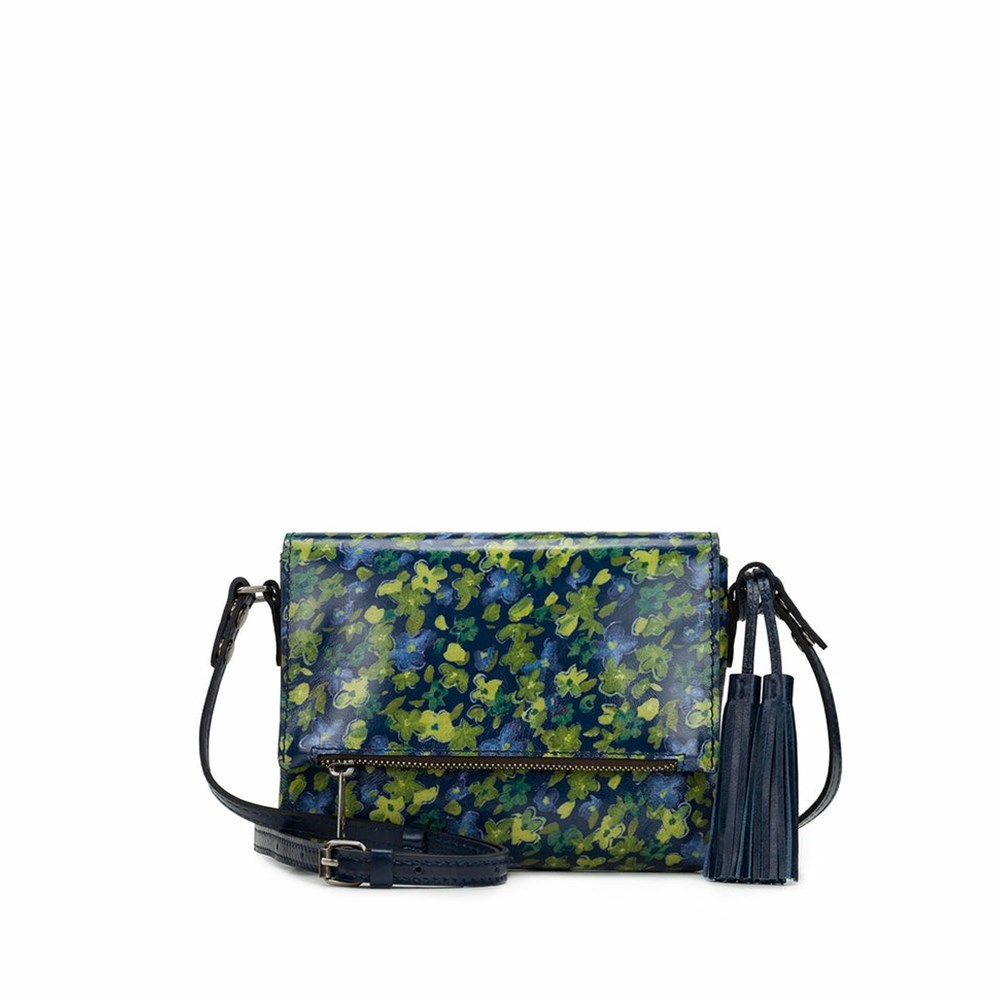 Blue Women\'s Patricia Nash Corfu Crossbody Bags | 26457UQRO