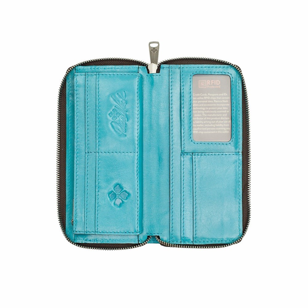 Blue Women's Patricia Nash Lauria Wallets | 19758OWQX