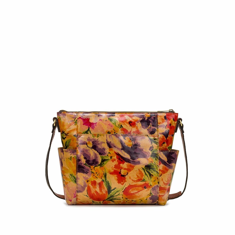 Brown Women's Patricia Nash Aveley Crossbody Bags | 20897WICG