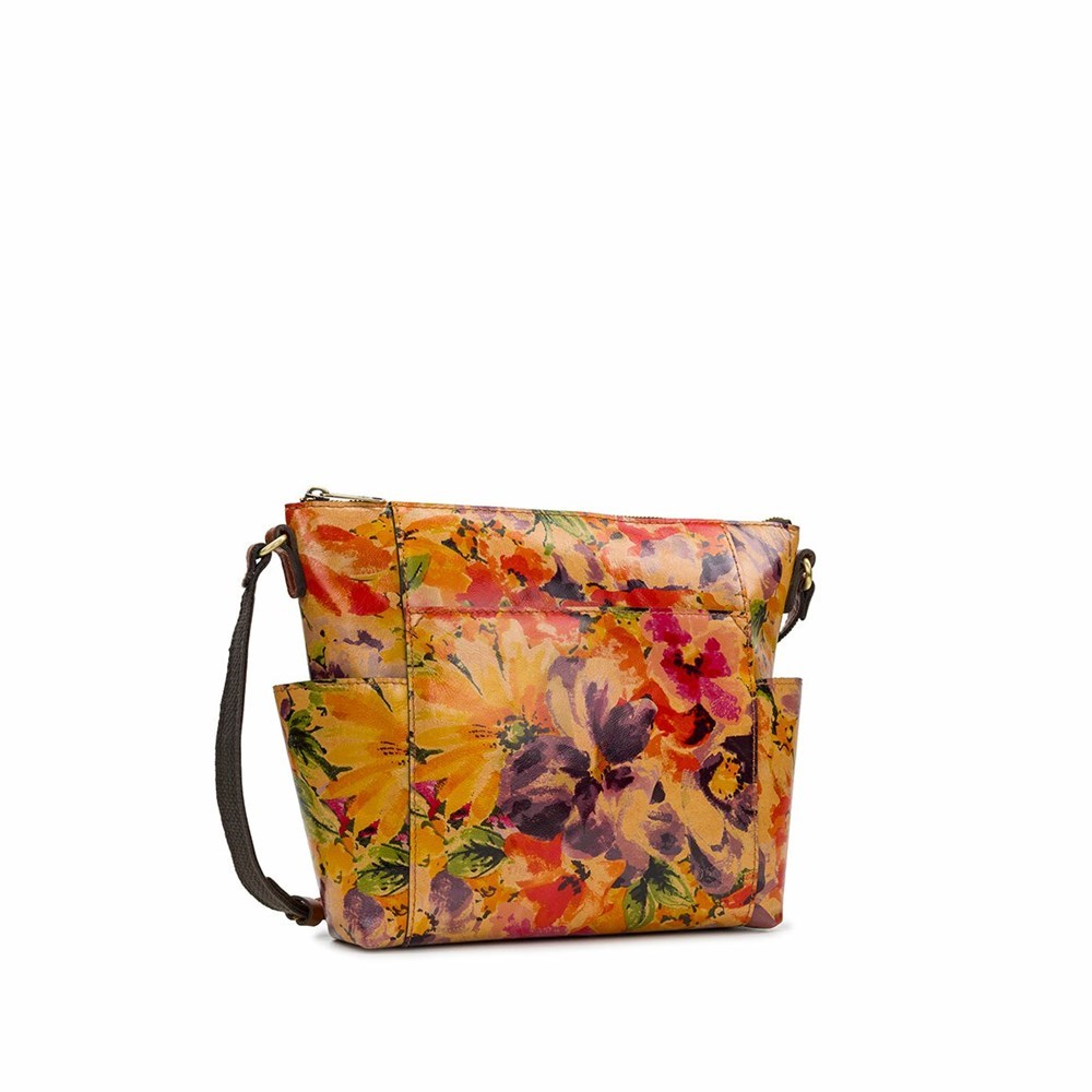 Brown Women's Patricia Nash Aveley Crossbody Bags | 20897WICG