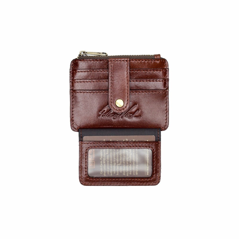 Brown Women's Patricia Nash Cassis ID Wallets | 64590JZAW