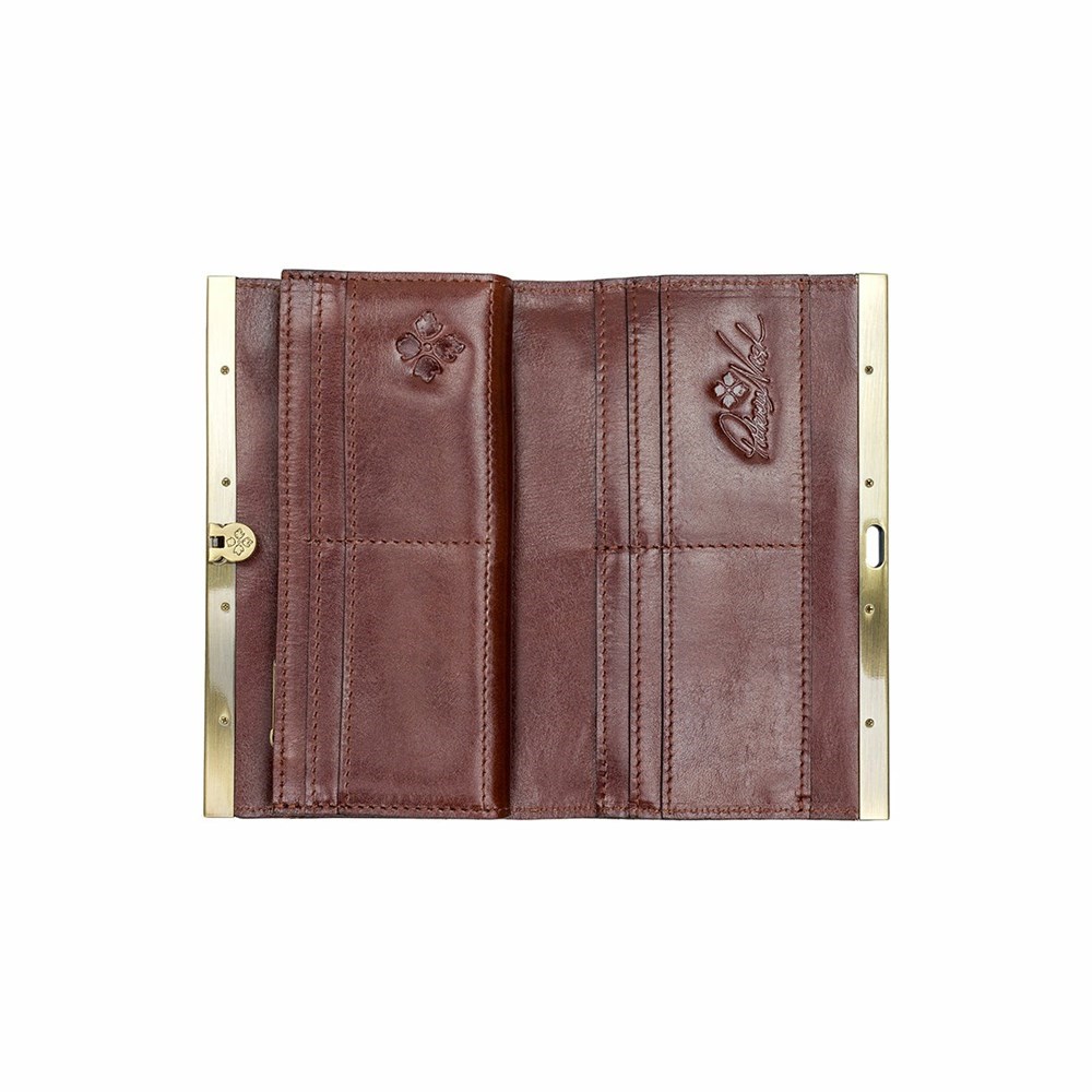 Brown Women's Patricia Nash Cauchy Wallets | 38607RGNJ