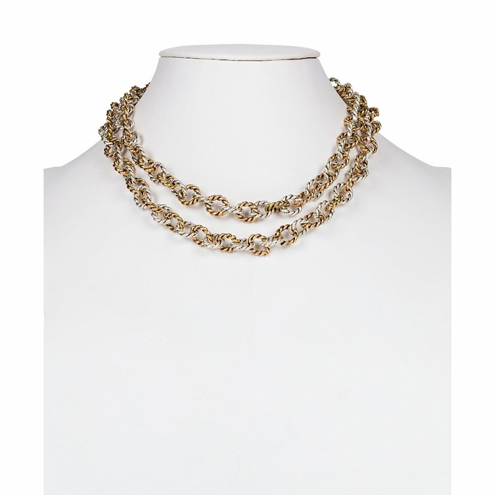 Brown Women's Patricia Nash Double Strand Necklaces | 38157VEQX