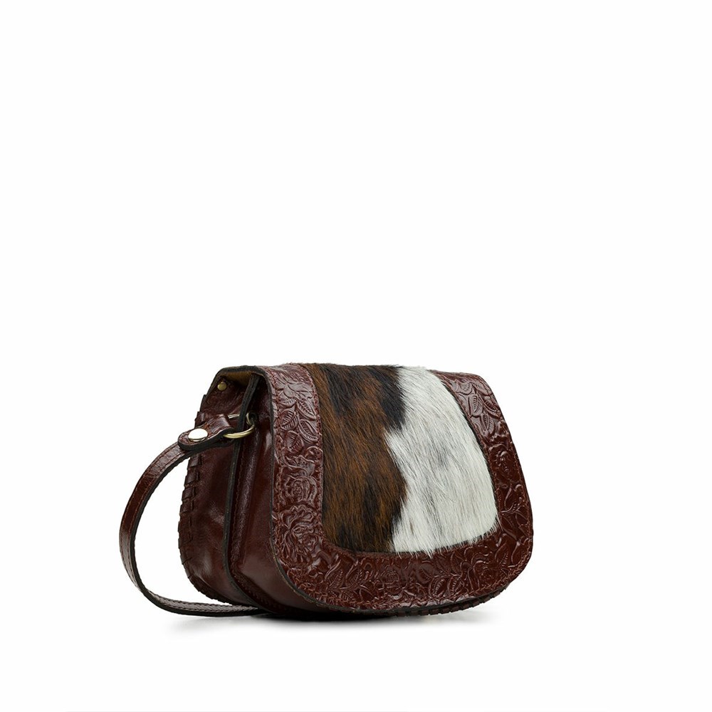 Brown Women's Patricia Nash Finch Crossbody Shoulder Bags | 04925WFCQ