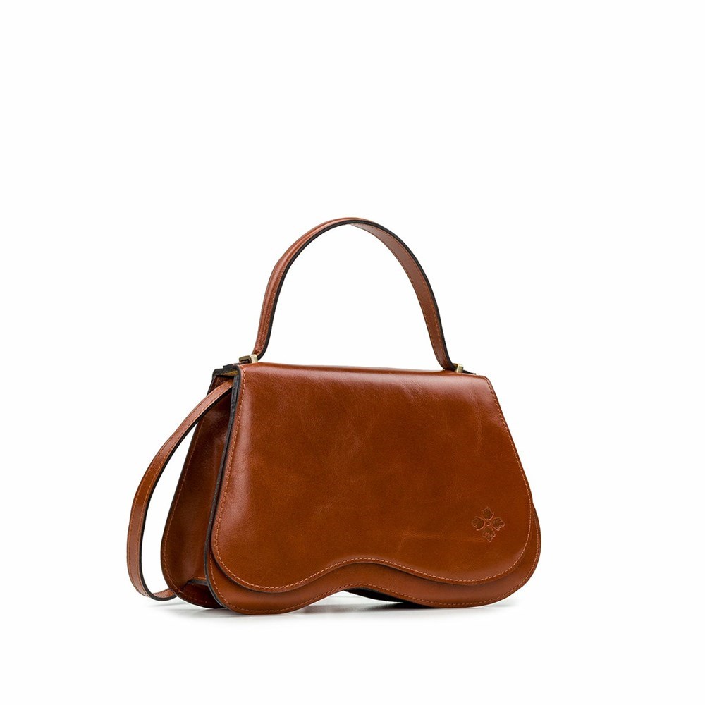 Brown Women's Patricia Nash Gwynne Crossbody Bags | 01894WDKX