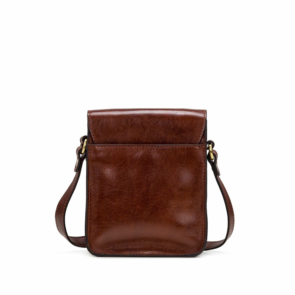 Brown Women's Patricia Nash Lari Crossbody Shoulder Bags | 32905QTFG