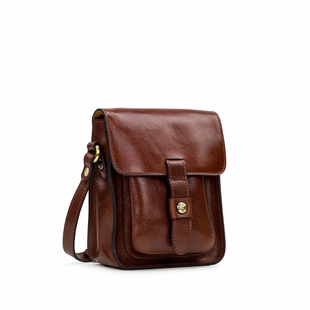 Brown Women's Patricia Nash Lari Crossbody Bags | 62478AZCX