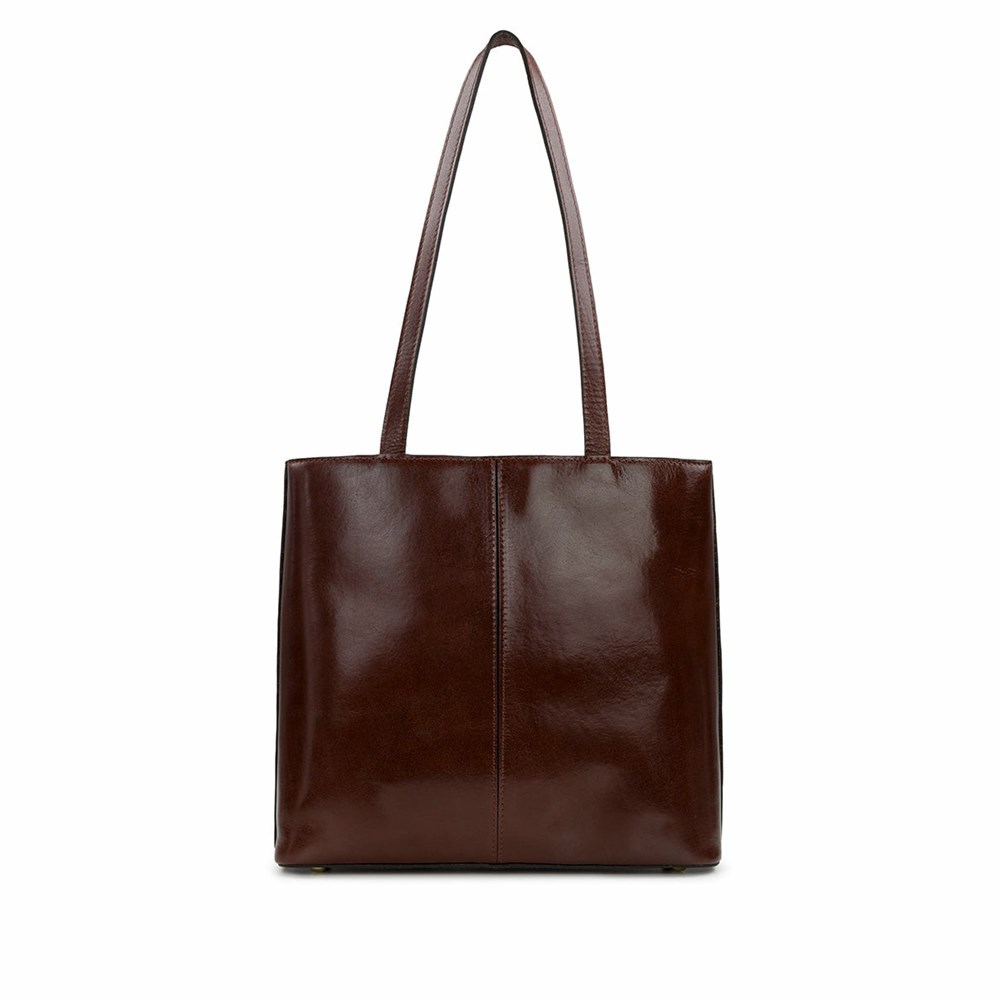 Brown Women's Patricia Nash Luna Tote Bags | 62475DHMW