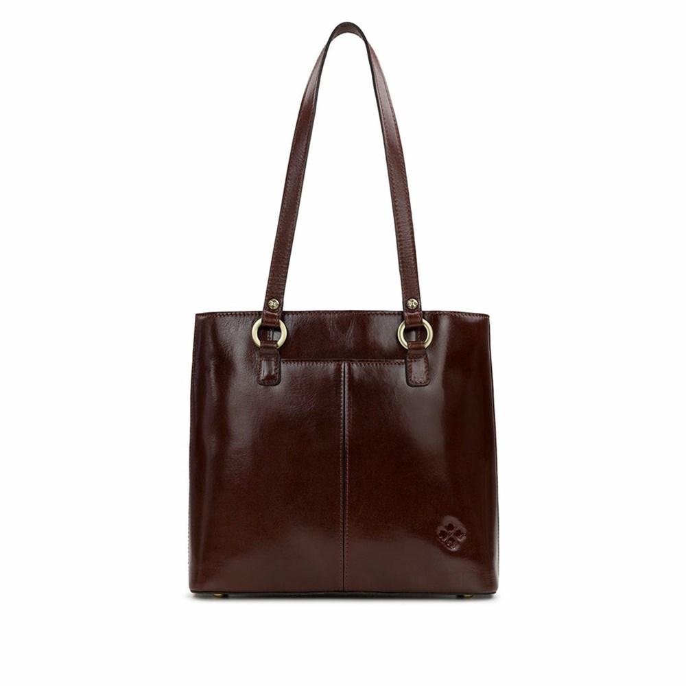 Brown Women\'s Patricia Nash Luna Tote Bags | 62475DHMW