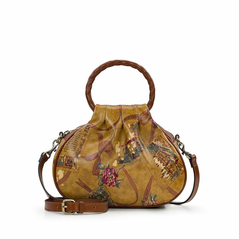 Brown Women\'s Patricia Nash Milburn Crossbody Bags | 52687CXKH
