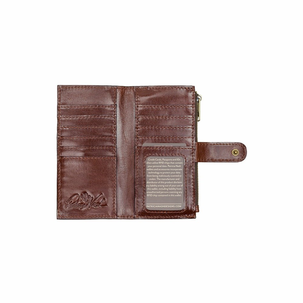 Brown Women's Patricia Nash Nazari Wallets | 64827HFQD