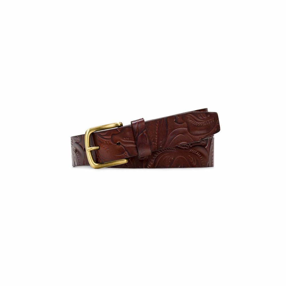 Brown Women\'s Patricia Nash Pelosa Belt Belts | 24759BGYC