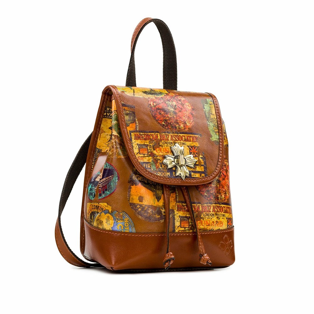 Brown Women's Patricia Nash Saracena Backpacks | 48617VJTH