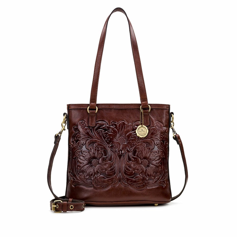 Brown Women\'s Patricia Nash Tessali Crossbody Bags | 42789UFYO