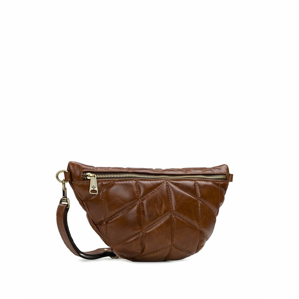 Brown Women's Patricia Nash Tinchi Belt Bag Crossbody Bags | 26149PSFL