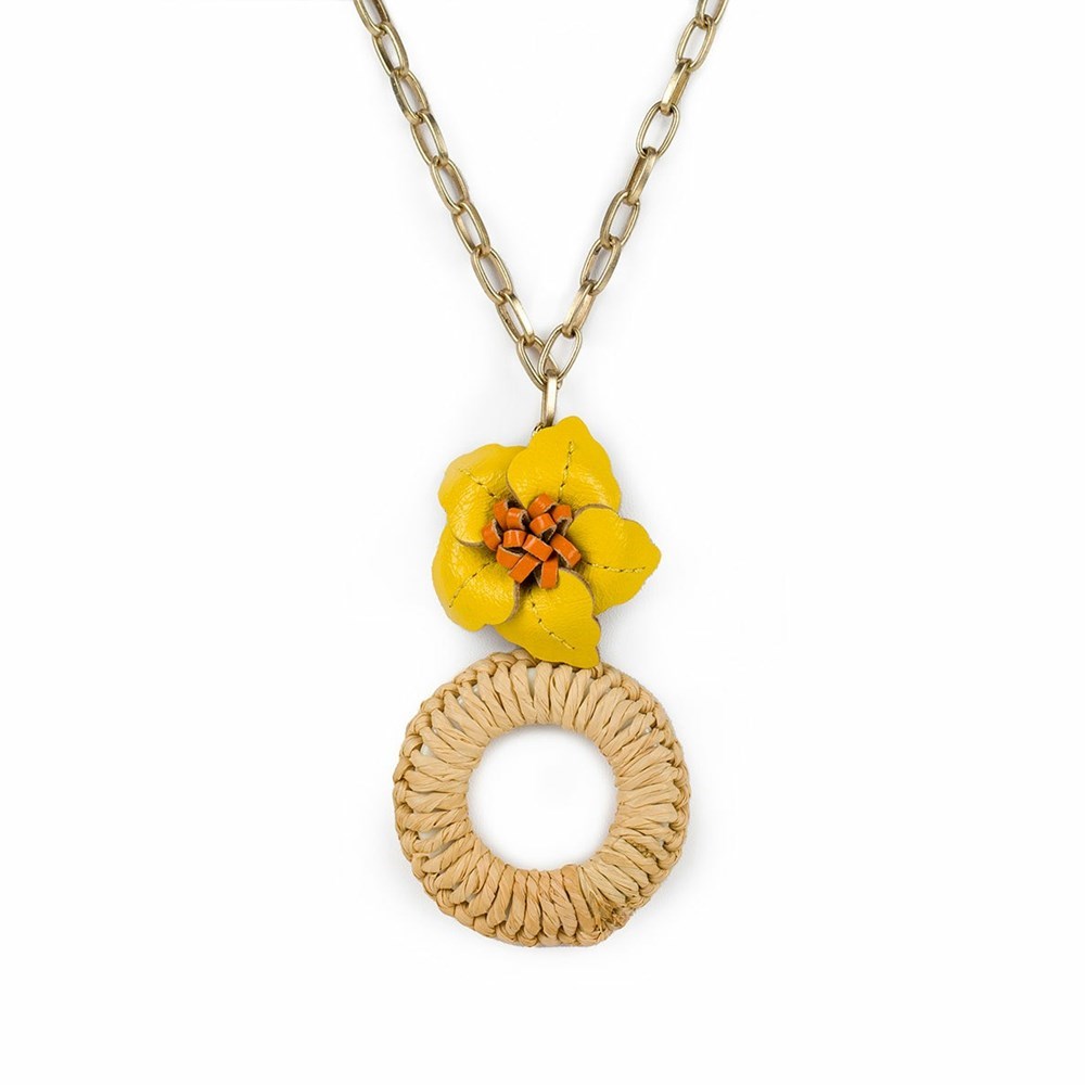 Brown Women's Patricia Nash Valentina Flower Pendant Necklaces | 17638LBNH