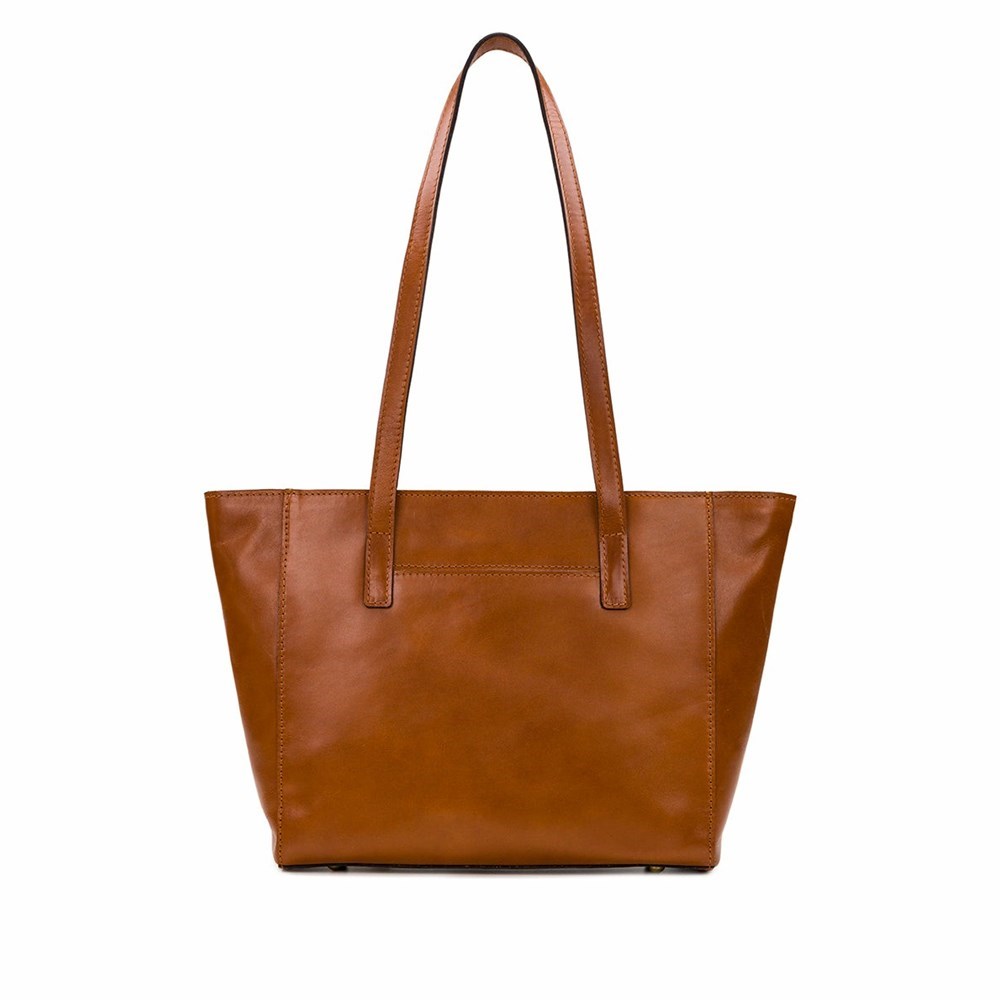 Brown Women's Patricia Nash Varsi Tote Bags | 86531RIXP