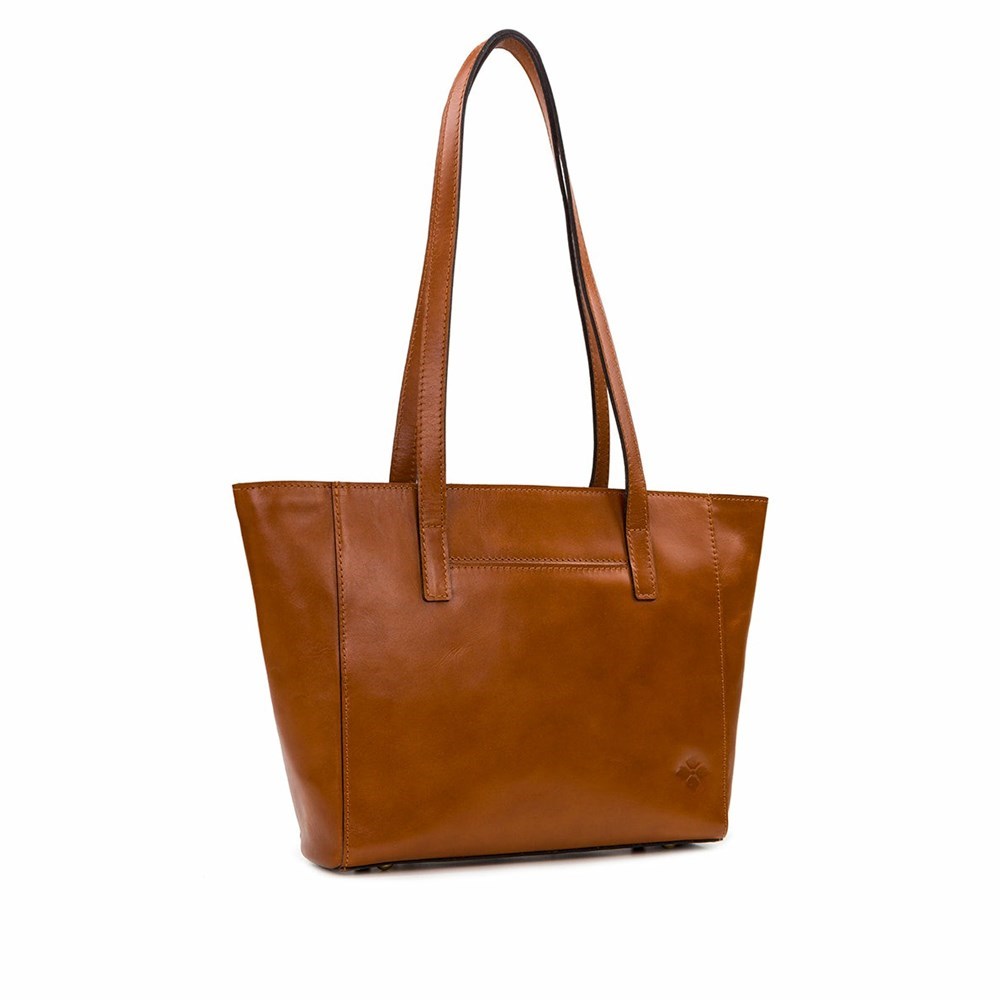 Brown Women's Patricia Nash Varsi Tote Bags | 86531RIXP