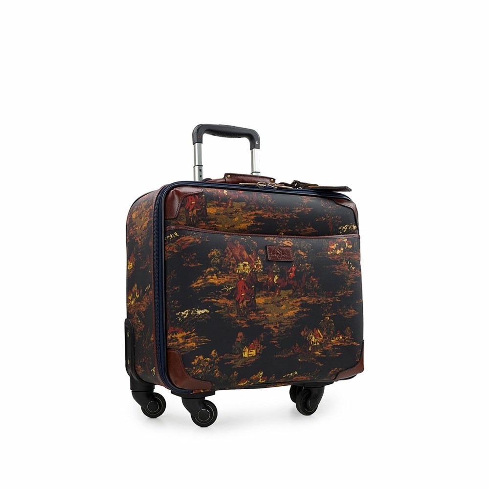 Brown Women's Patricia Nash Velino Trolley Travel Bags | 08731VQGU