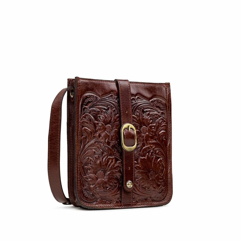 Brown Women's Patricia Nash Venezia Crossbody Bags | 65724SGXK