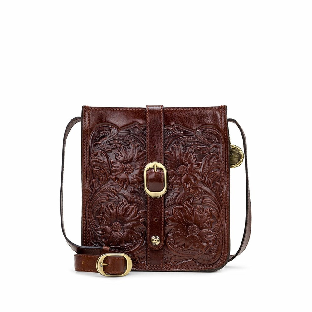 Brown Women\'s Patricia Nash Venezia Crossbody Bags | 65724SGXK