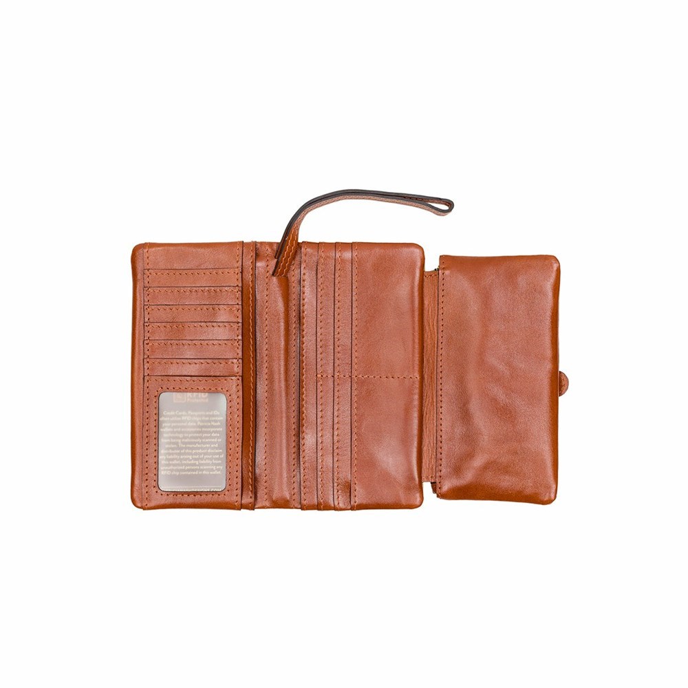 Brown Women's Patricia Nash Welwynn Wallets | 86529OIDP