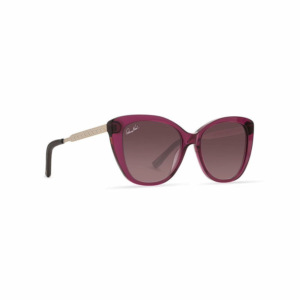 Burgundy Women's Patricia Nash Brigitte Cateye Sunglasses | 07945XFTO