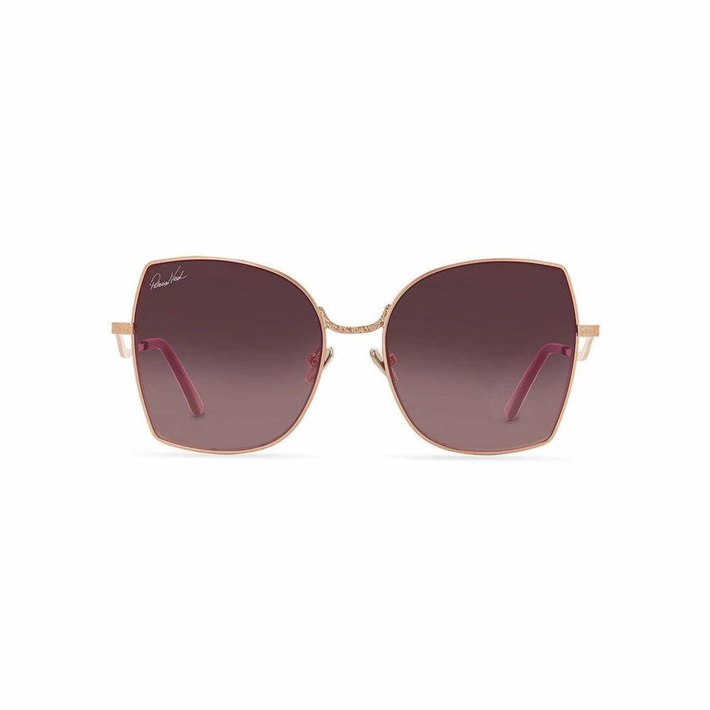 Burgundy Women\'s Patricia Nash Sophia Vintage Wire Sunglasses | 78923DQHF