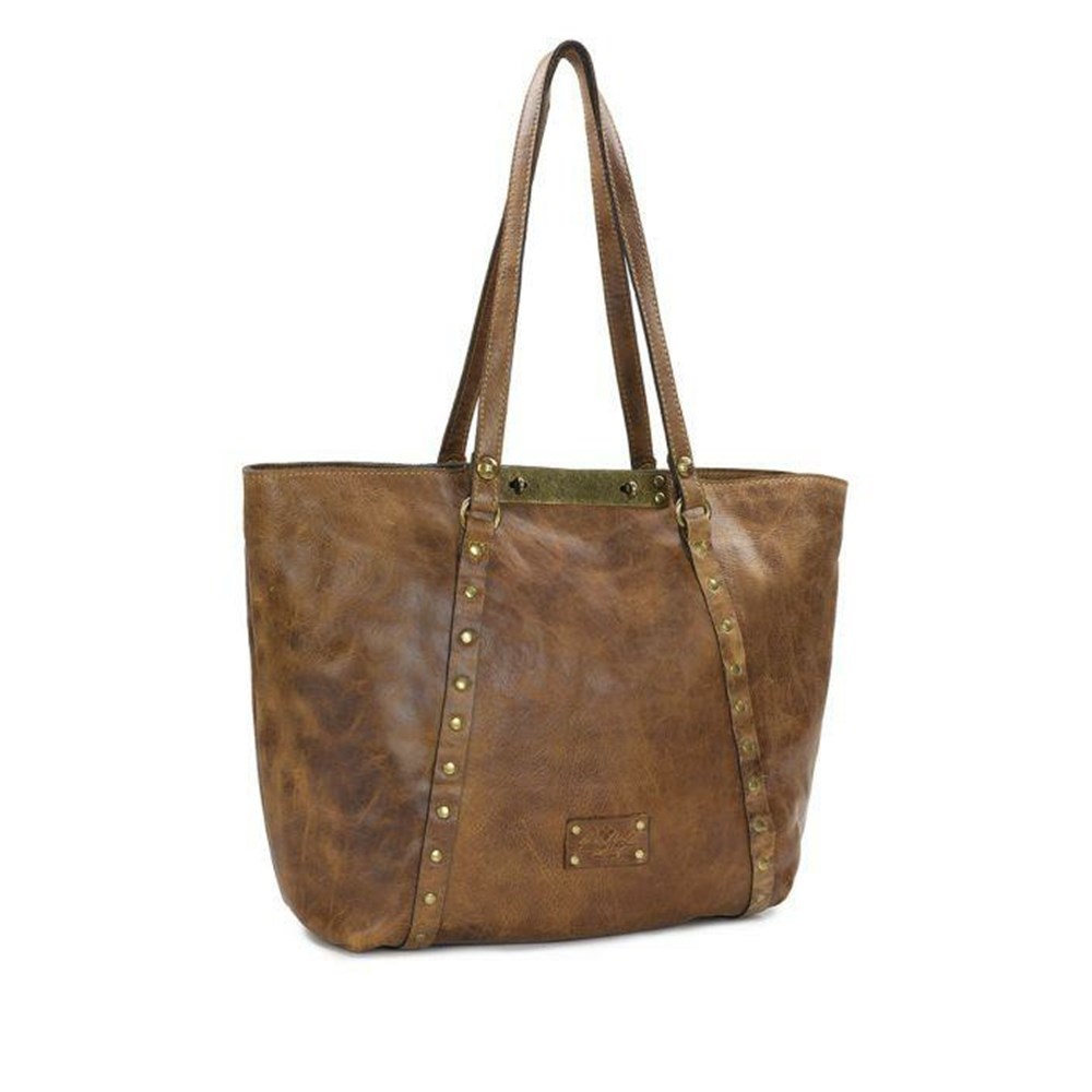 Chocolate Women's Patricia Nash Benvenuto Tote Bags | 93761BNUY