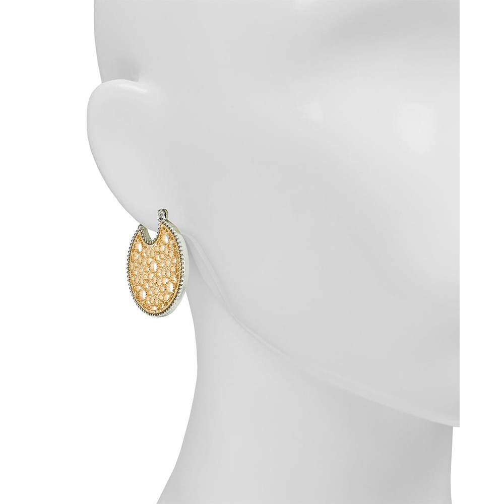 Gold / Silver Women's Patricia Nash Circle Post Earrings | 86234SHRV