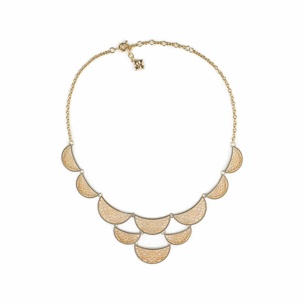 Gold / Silver Women's Patricia Nash Many Moons Necklaces | 60435FIPA