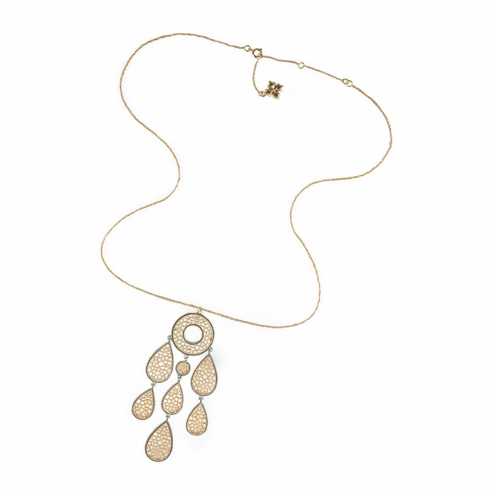 Gold / Silver Women's Patricia Nash Multi Tear Drop Pendant Necklaces | 10836TORP