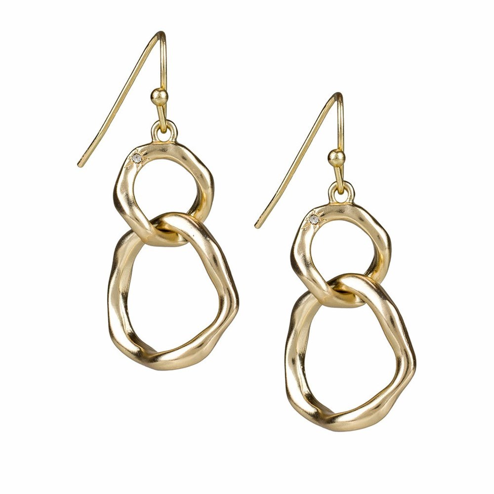 Gold Women\'s Patricia Nash Chain Drop Earrings | 20864ABWY