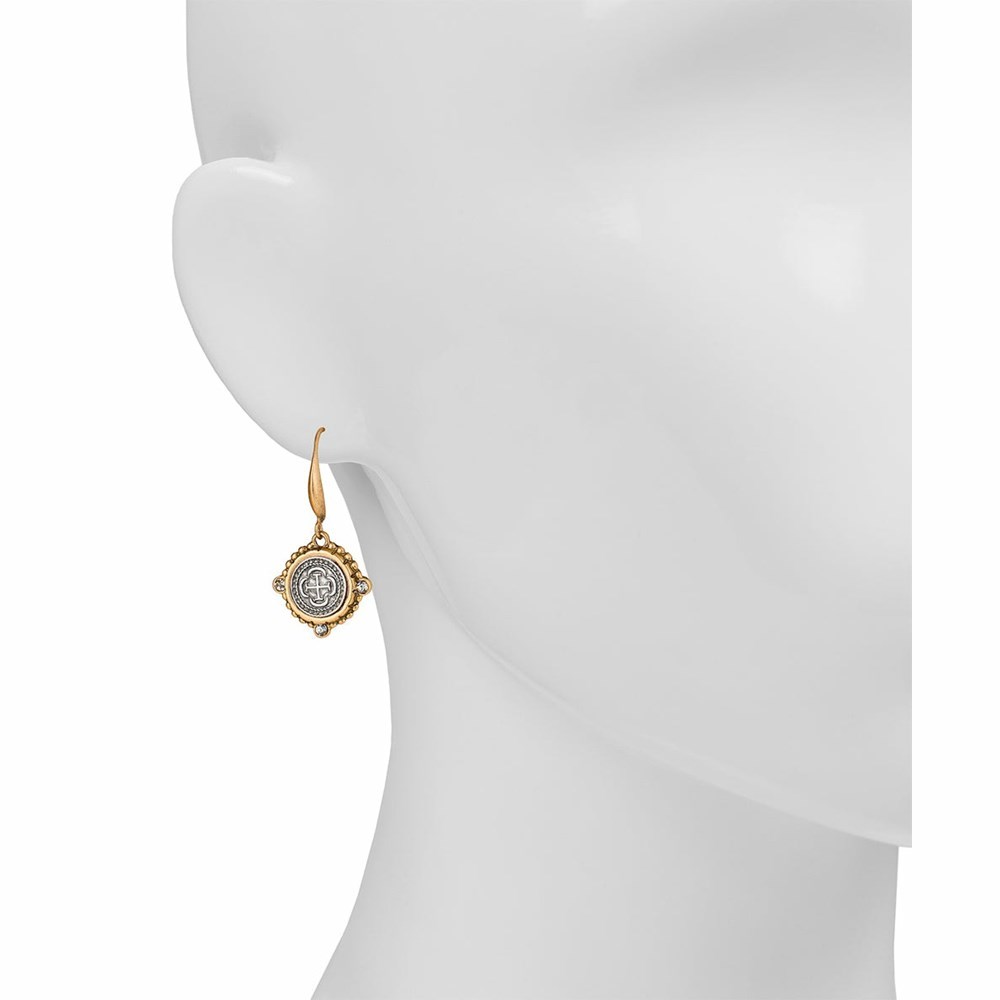 Gold Women's Patricia Nash Coin Drop Earrings | 96413EURV