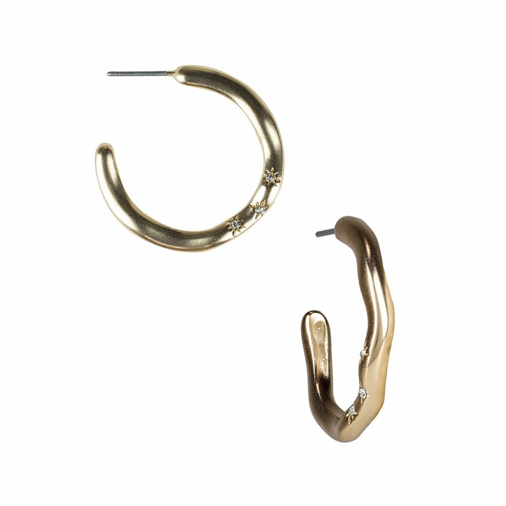 Gold Women\'s Patricia Nash Hoop Earrings | 51087JOKA